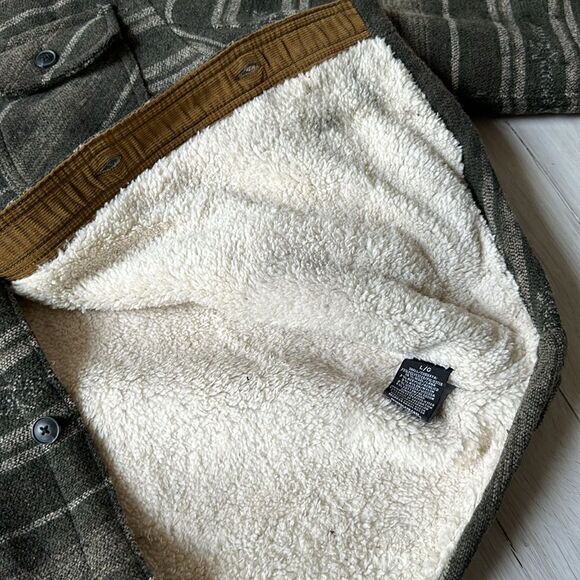 Tony Hawk Wool Sherpa Jacket Green L Nwt - Picture 5 of 5